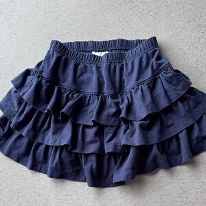 Hanna Andersson Navy Ruffle Skort